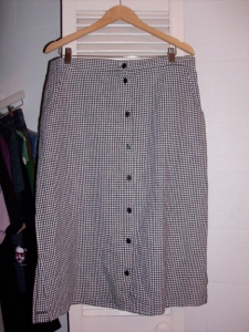 Tablecloth skirt. $3